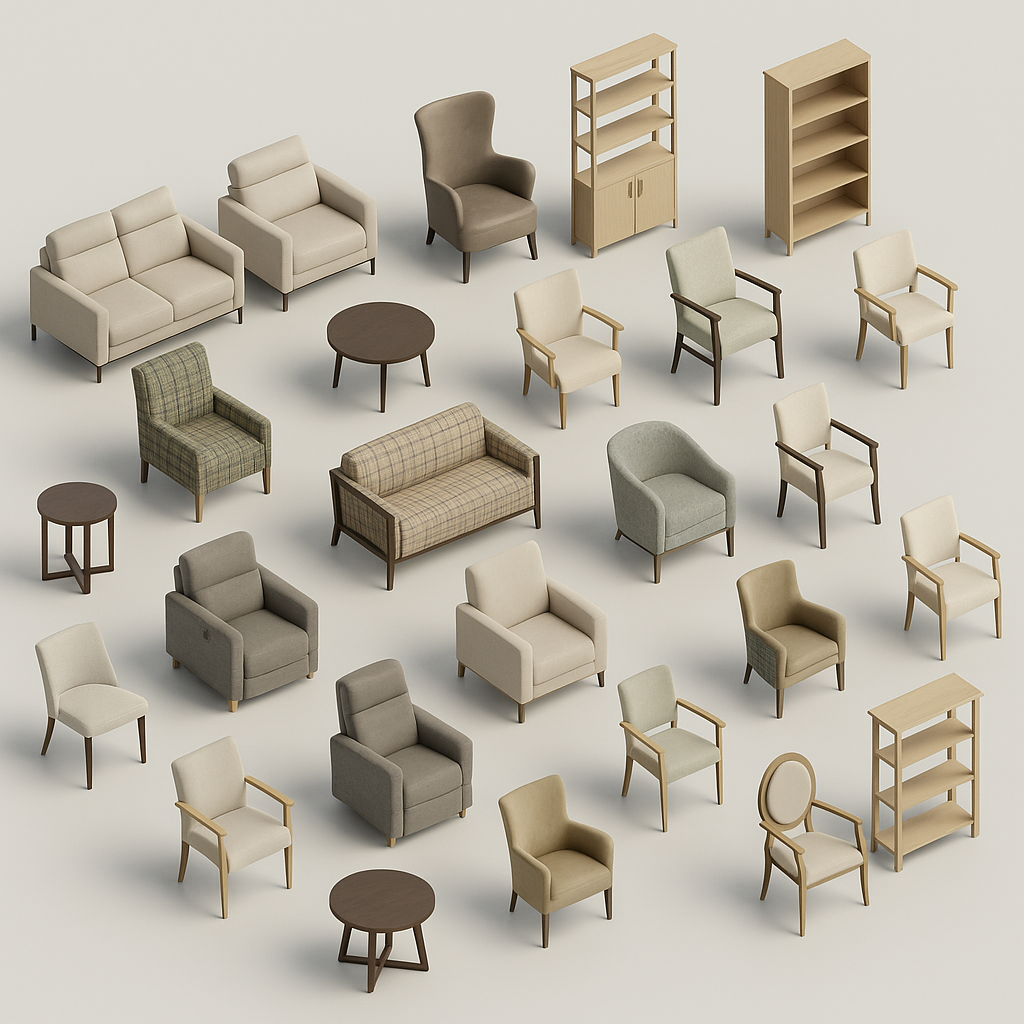 3D & BIM Files for Healthcare Designers